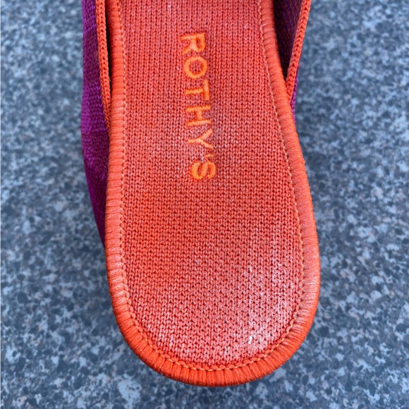 Rothy’s Cherry Gingham Flat Loafers Size 10 Pink - Picture 5 of 8